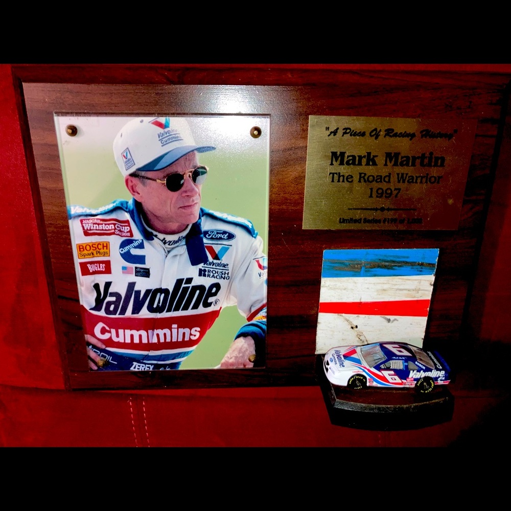 Mark Martin plaque